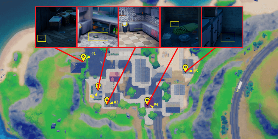 The Cookbook locations in Craggy Cliffs.