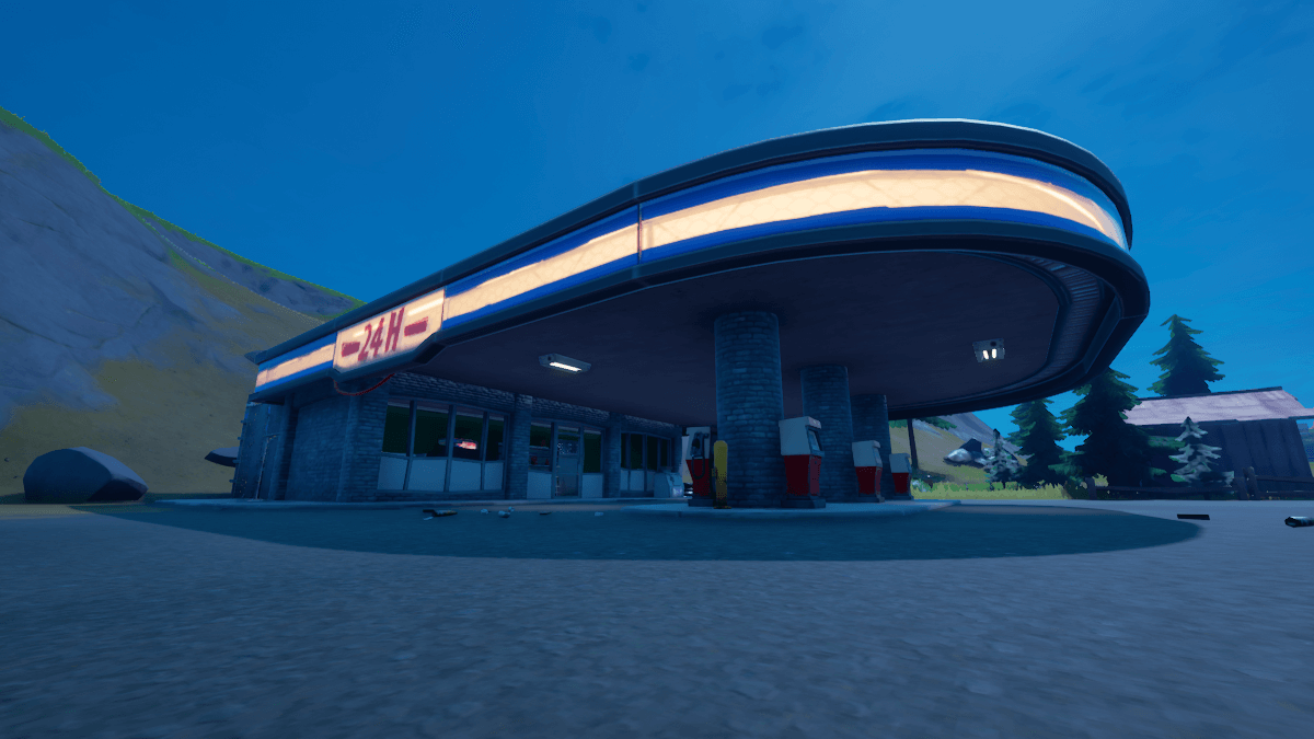 A Gas Station in Fortnite.