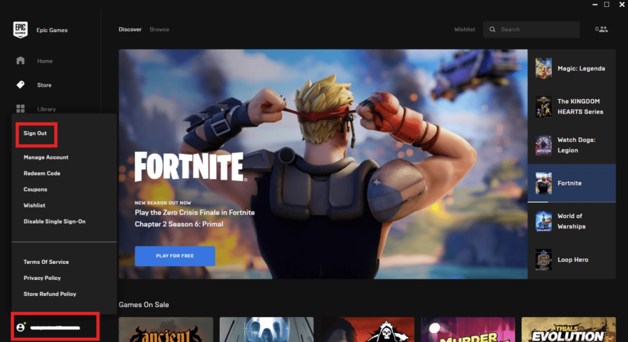 How To Logout Of Fortnite Pc Season 7 How To Logout Of Fortnite On Pc Switch Xbox And Playstation Pro Game Guides