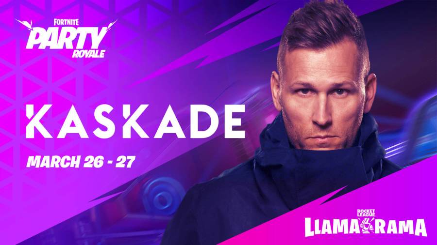 Kaskade promo for Fortnite llama-rama.