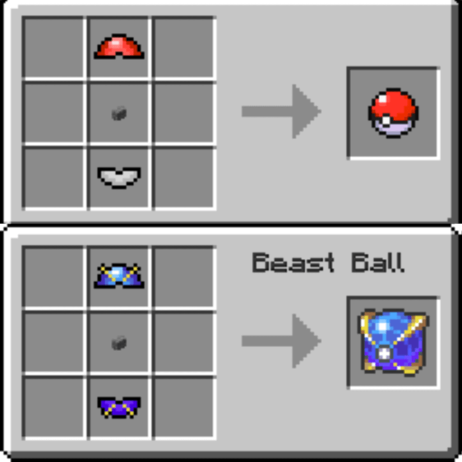 How to make pokeball in pixelmon