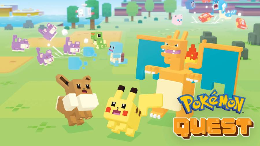 Pokemon Quest Title Screen.