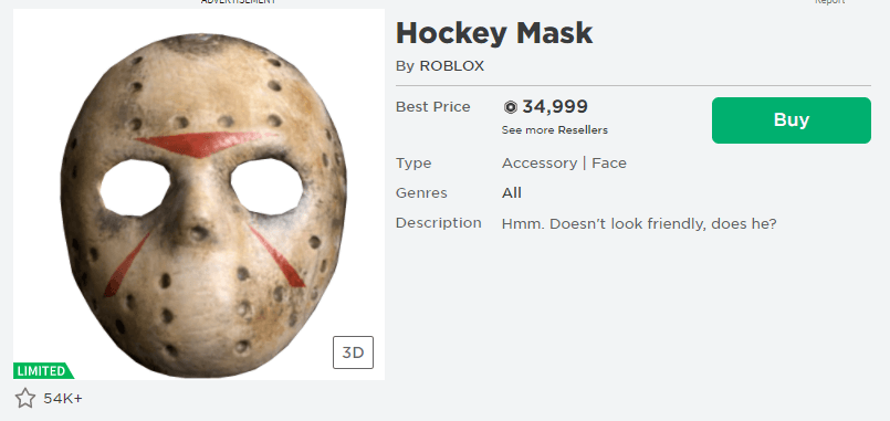 Why Did The Roblox Hockey Mask Change Games Predator - don't play roblox on march the 13th