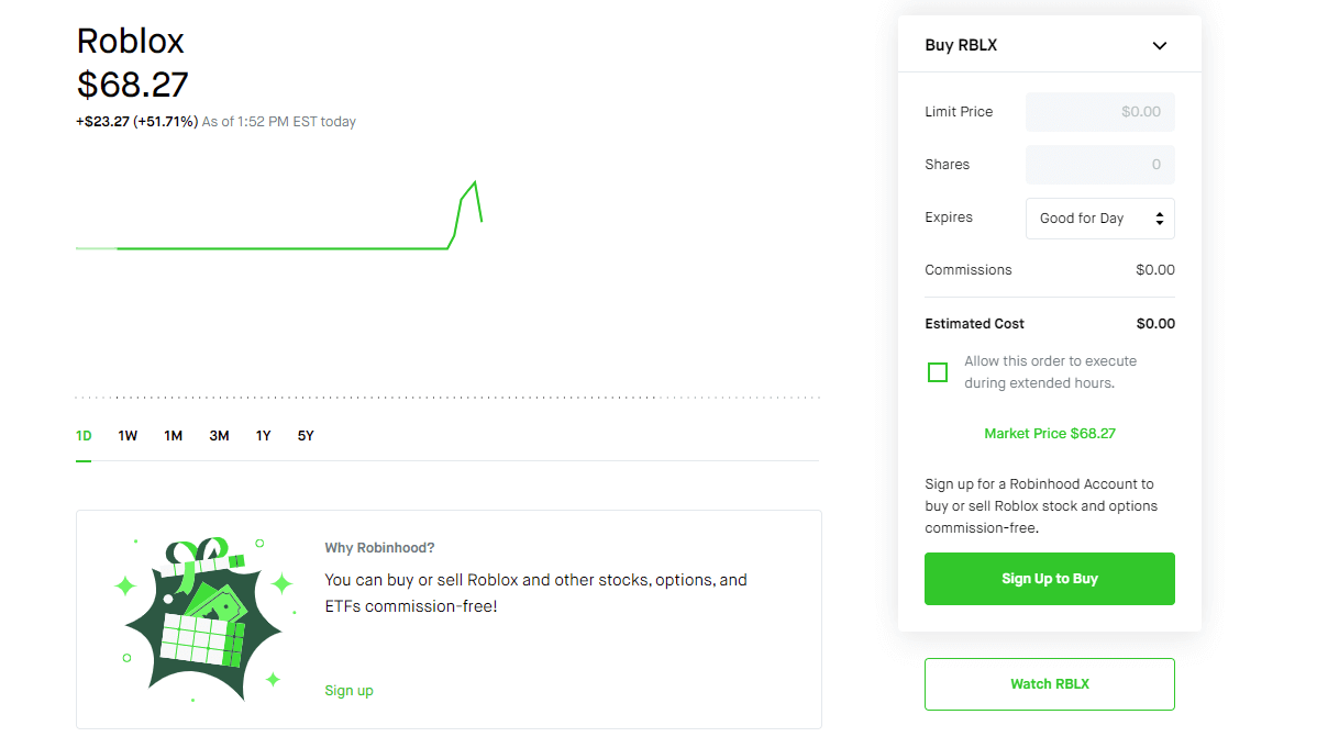 Will Roblox Rblx Stock Be On Robinhood Pro Game Guides - connecticut minecraft or roblox