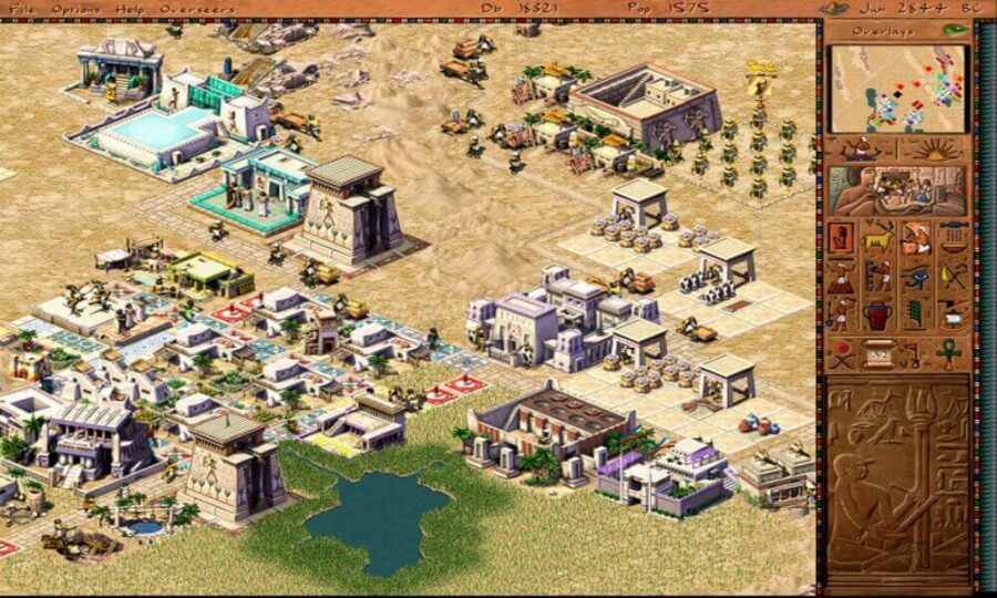 Computer games similar to pharaoh