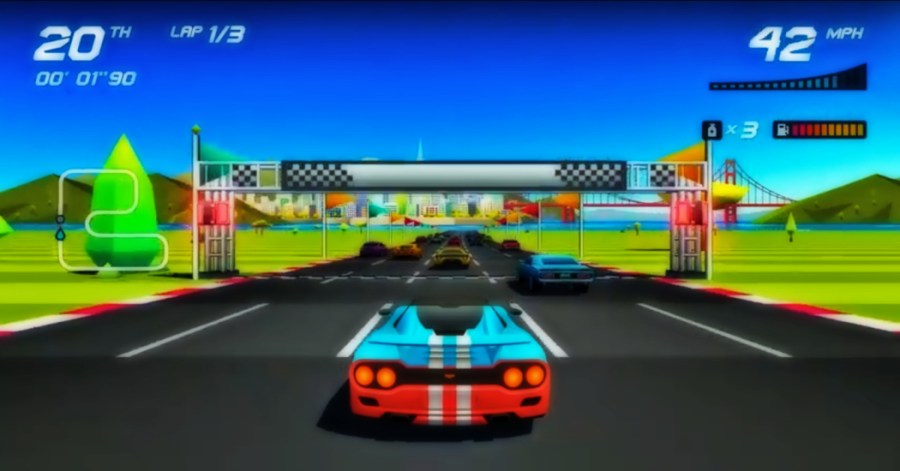 Screenshot of Horizon Chase Turbo gameplay