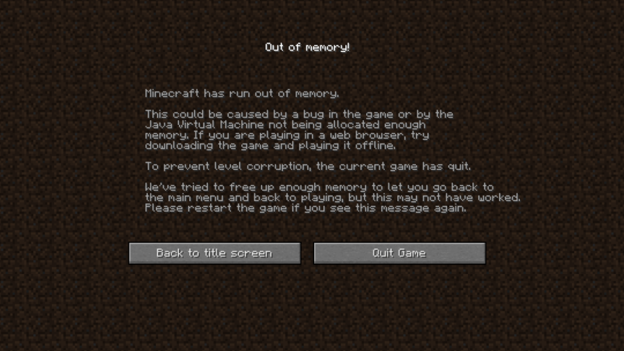 A Minecraft error code.
