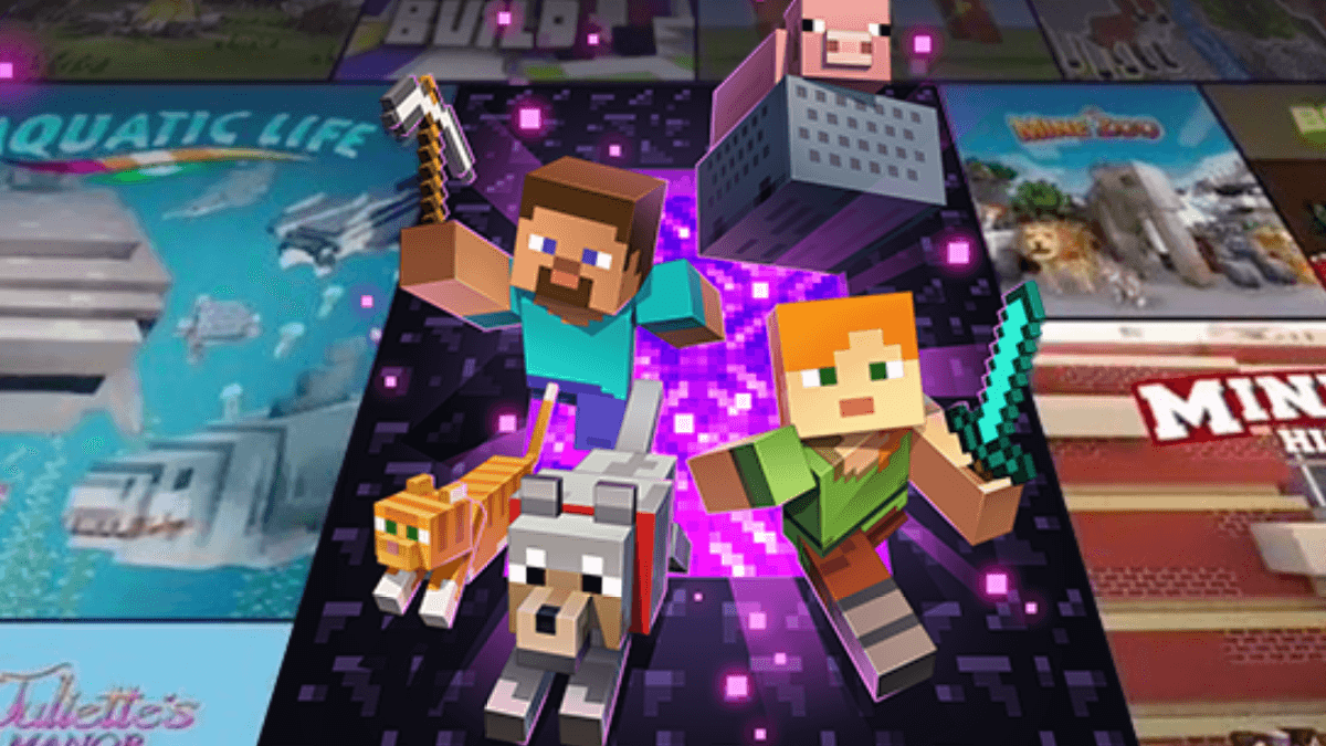 Promo for Minecraft Realms.