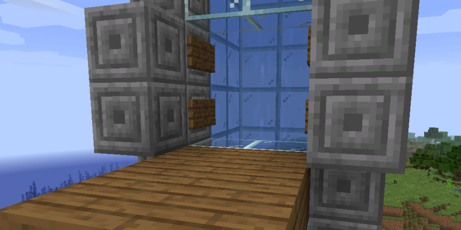 An extra floor on a water elevator.