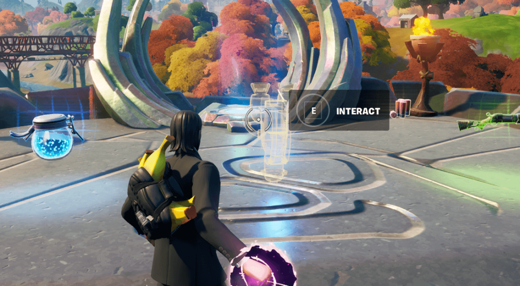 The view of the Spire Message Transmitter in Fortnite.