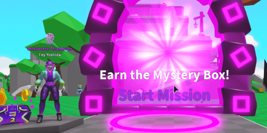 Where to enter the metaverse event in Saber Simulator.