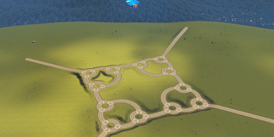 cities skylines roundabout builder