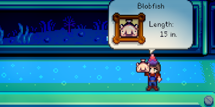 Why did Stardew valley decided to depict blobfish in their mangle