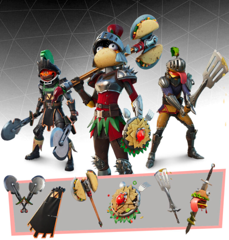 Fortnite Food Knight Fortnite Knights Of The Food Court Bundle Pro Game Guides
