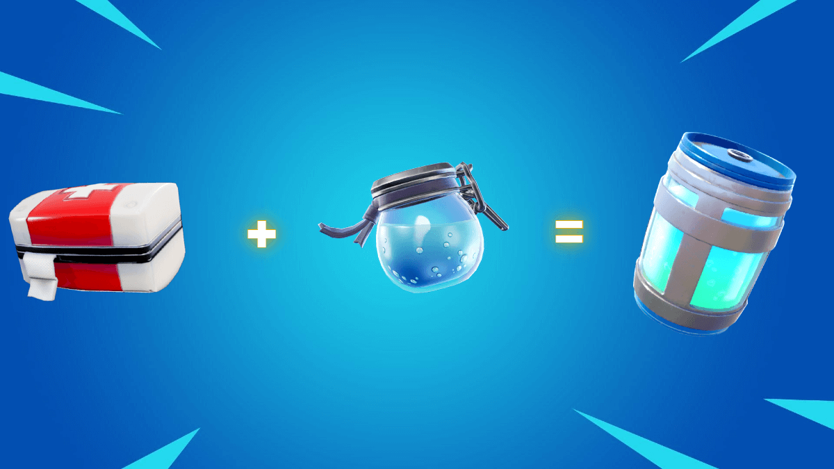 Medkit plus Shield potion.