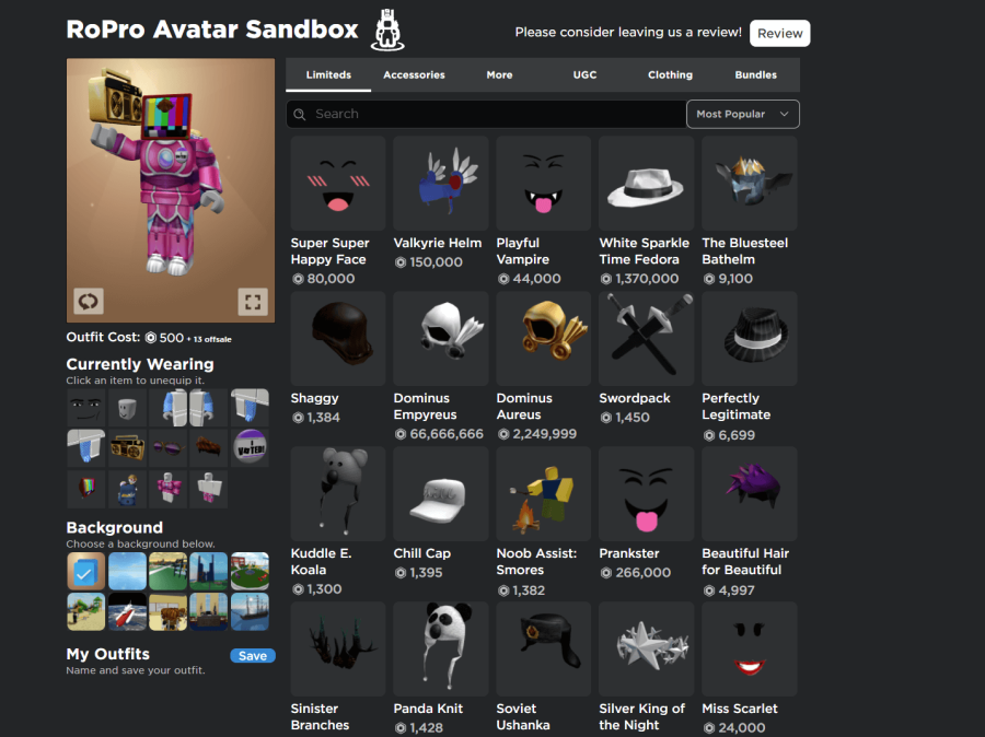 Creating Avatar(s) in RoPro sandbox. (Roblox RoPro) 