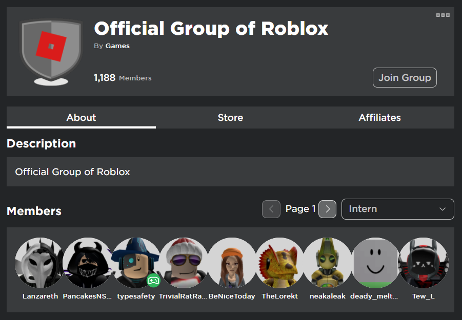 join my roblox group