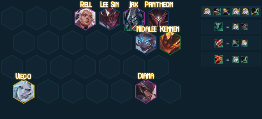 Skirmisher teamp comp in TFT 5.0.