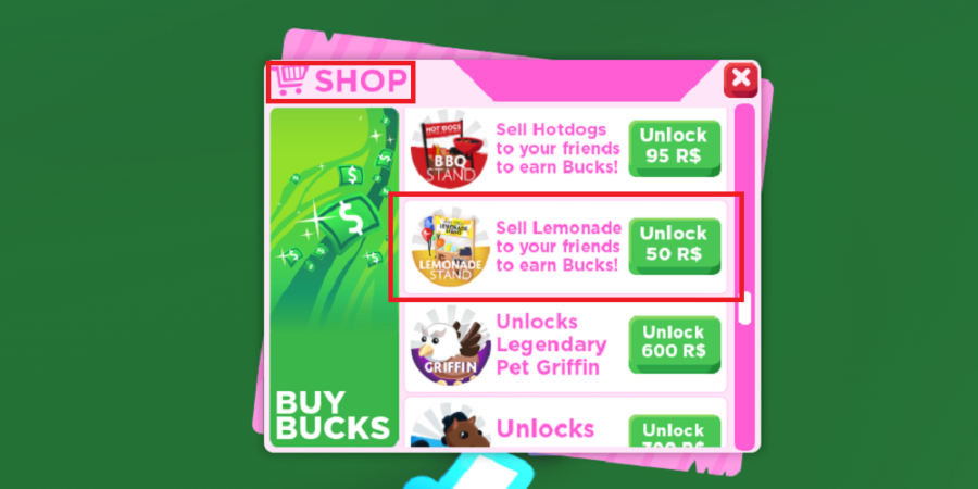 How To Start A Lemonade Stand In Roblox Adopt Me Pro Game Guides - roblox adopt me lemonade stand codes