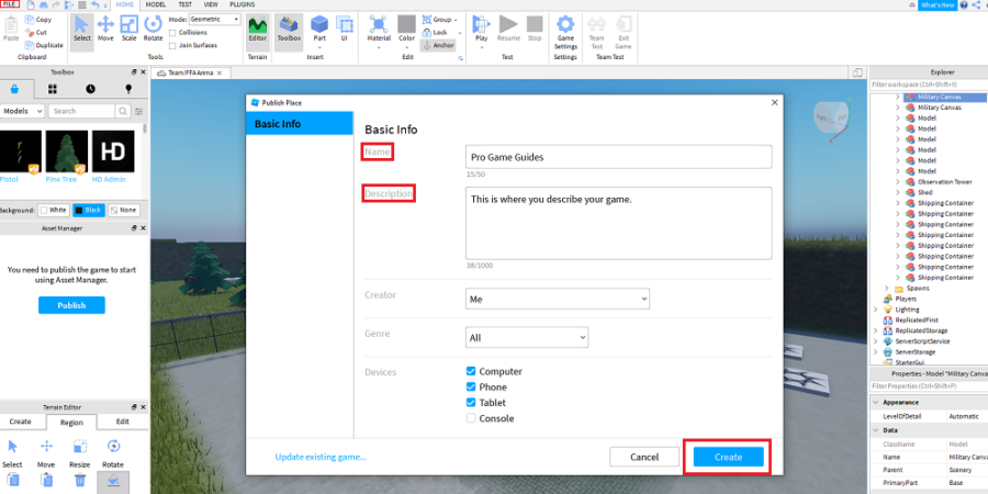 How To Make A Roblox Game Pro Game Guides - how to publish your game on roblox