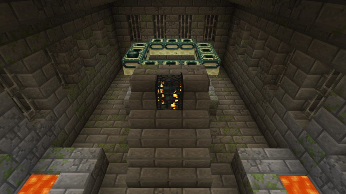 An End Portal in a Minecraft Stronghold.