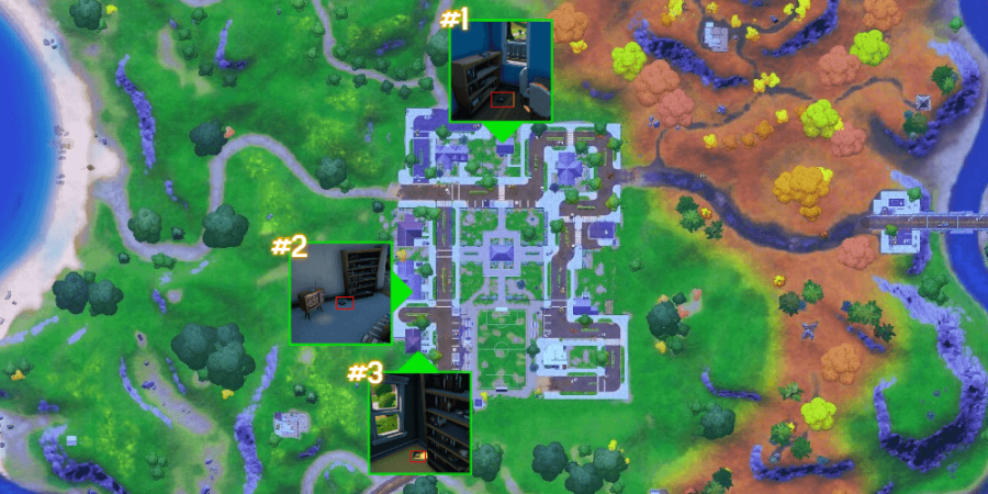The research book locations in Pleasant Park.