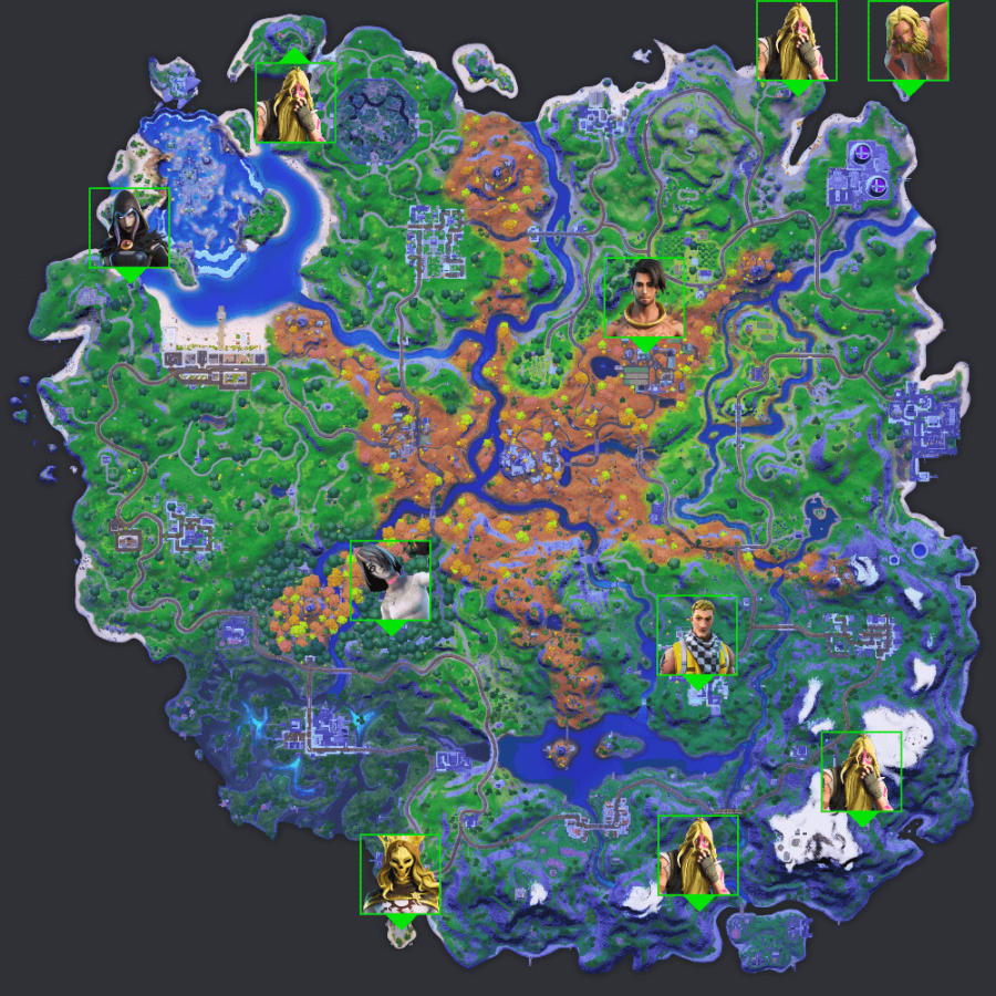 All Rift NPC locations in Fortnite C2S6.