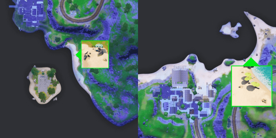 Sandcastles to destroy in Fortnite.