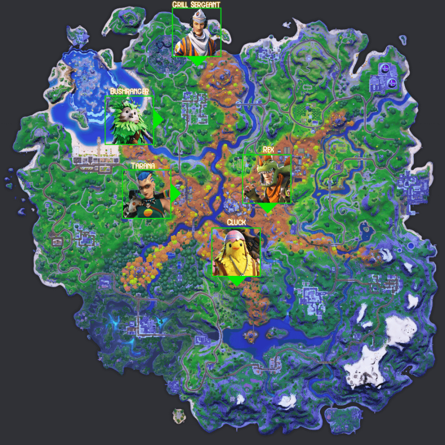 Epic Quest NPC locations C2S6W9