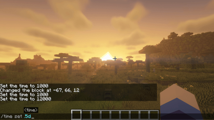 Minecraft Set Time Command.