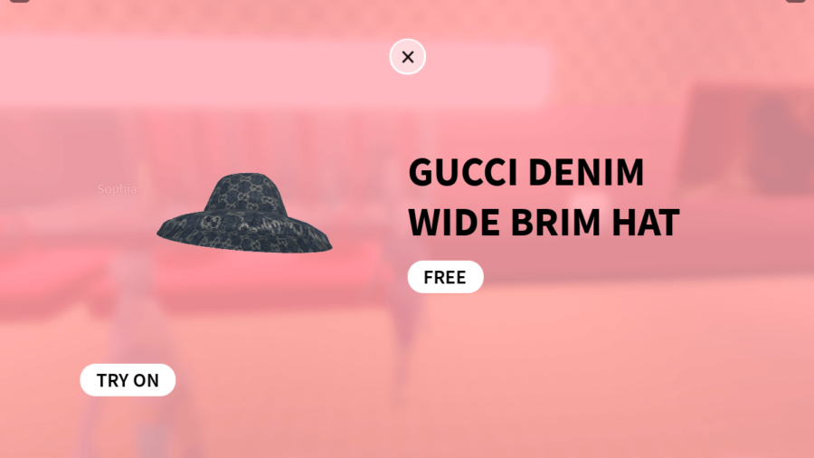 Roblox Gucci Garden How To Get The Free Gucci Denim Wide Brim Hat Pro Game Guides - roblox catalog id finder