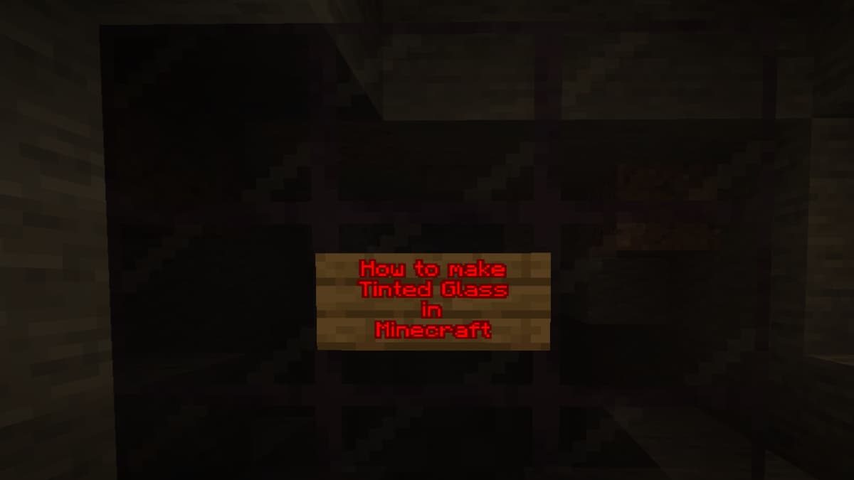 How to Make Tinted Glass in Minecraft Pro Game Guides