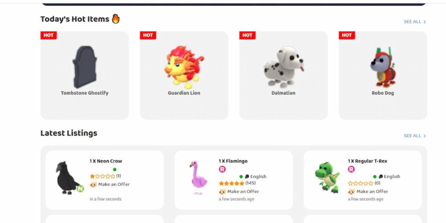 Lion, Trade Roblox Adopt Me Items