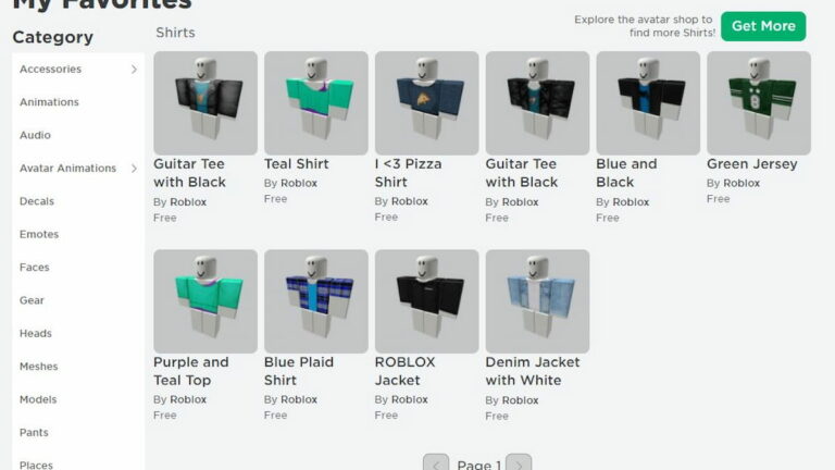 How To See Your Favorites On Roblox Clothing Accessories And Other Catalog Items Pro Game Guides - roblox how to make catalog items