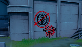 Graffiti Covered wall at REDACTED.