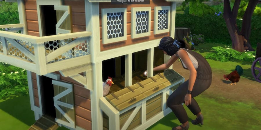 Sims 4 Cottage Living Pack Announced Llamas Rabbits And Chickens Coming To The Game Pro Game Guides - roblox farm life chicken