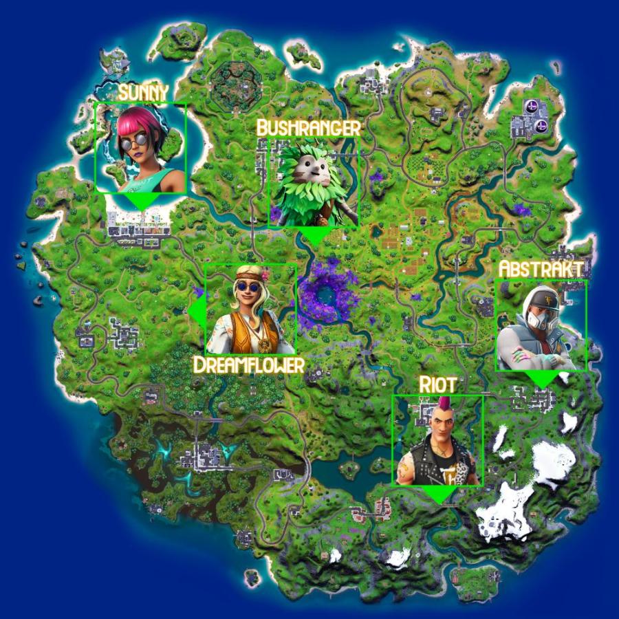 Characters to converse with in Fortnite Legendary Quest C2S7W1