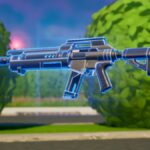 A dropped Pulse Rifle in Fortnite.