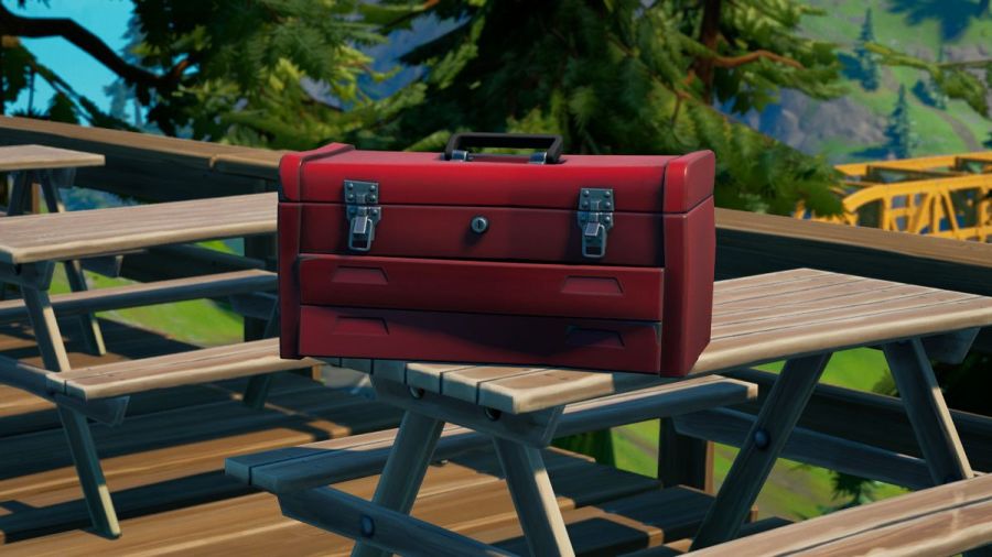 A Red Tool Box in Fortnite