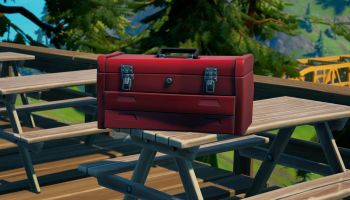 A Red Tool Box in Fortnite