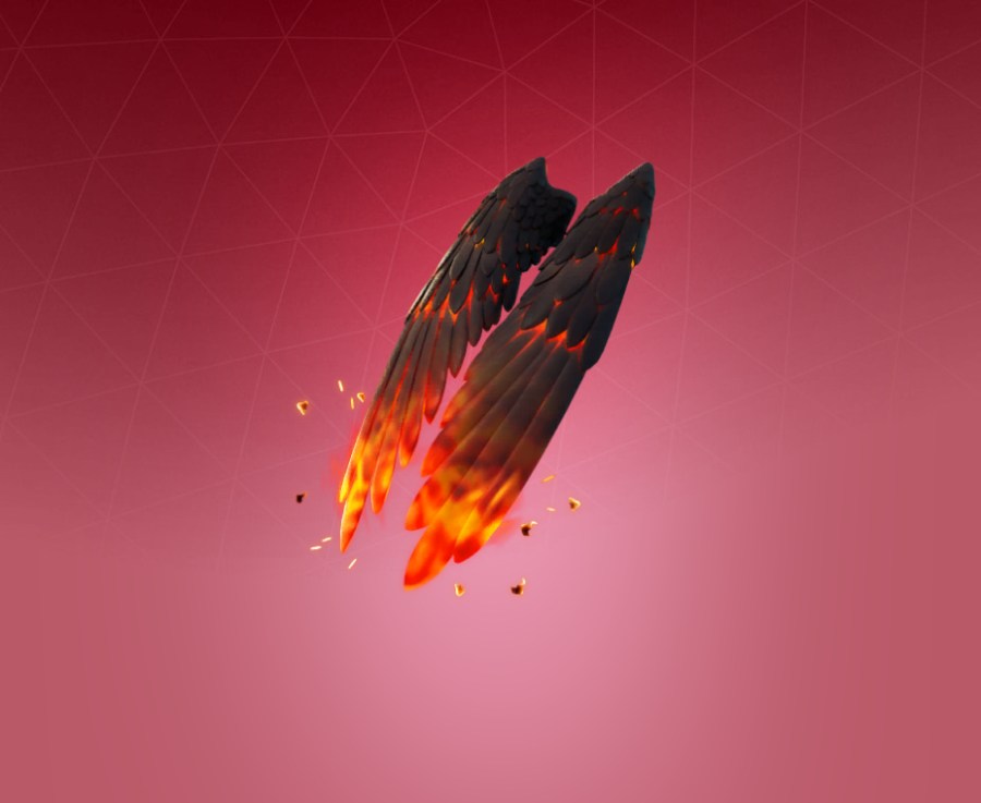Feathered Flames Back Bling