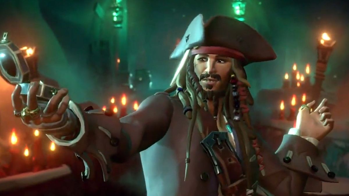 Jack Sparrow in Sea of Thieves.