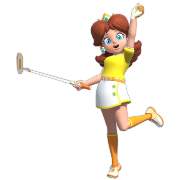 Daisy in Mario Golf Super Rush.