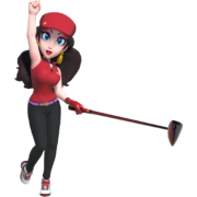 Pauline in Mario Golf Super Rush.