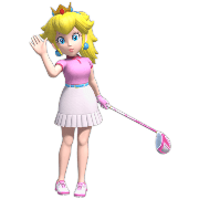 Peach in Mario Golf Super Rush.