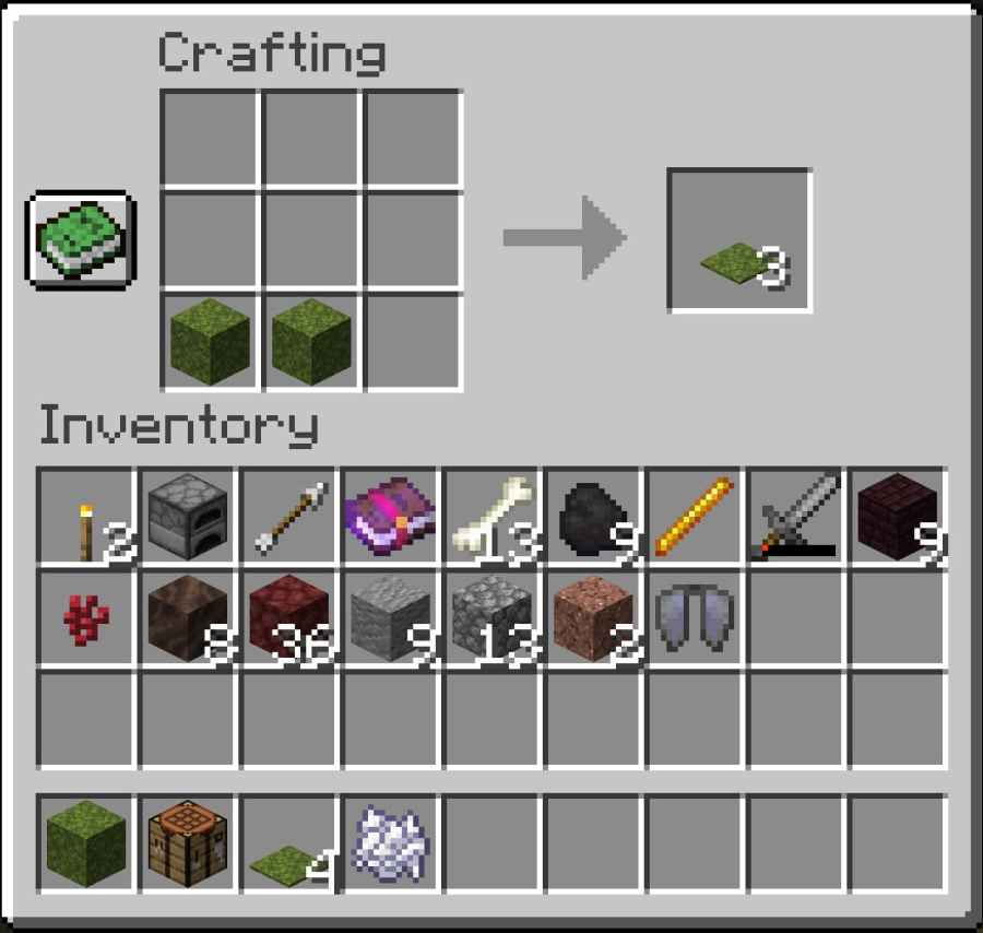 How To Craft Moss Carpet In Minecraft 1.20 #minecraft #minecraftshorts  #minecraftrecipes 