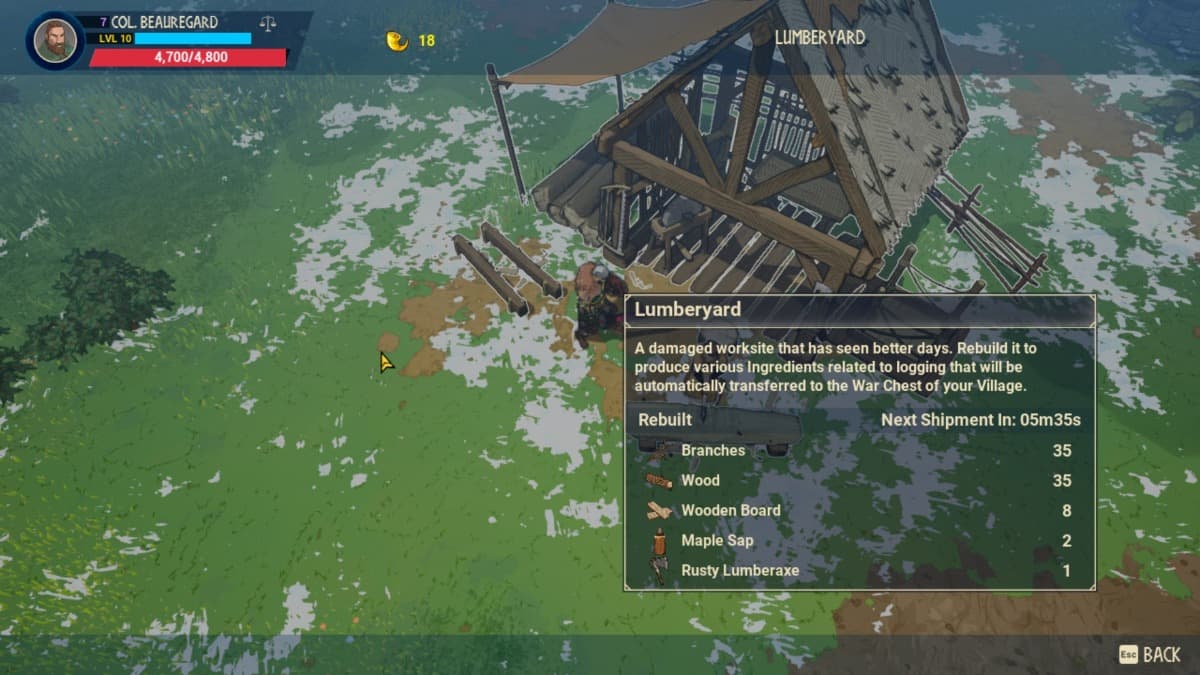 What does the Lumber yard do in Tribes of Midgard - How to rebuild it