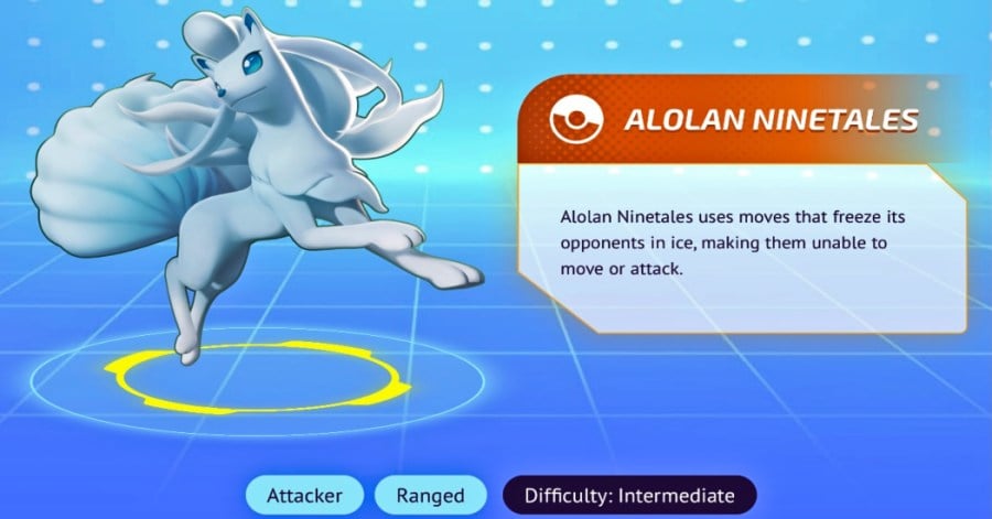 Screenshot of Pokémon Unite site