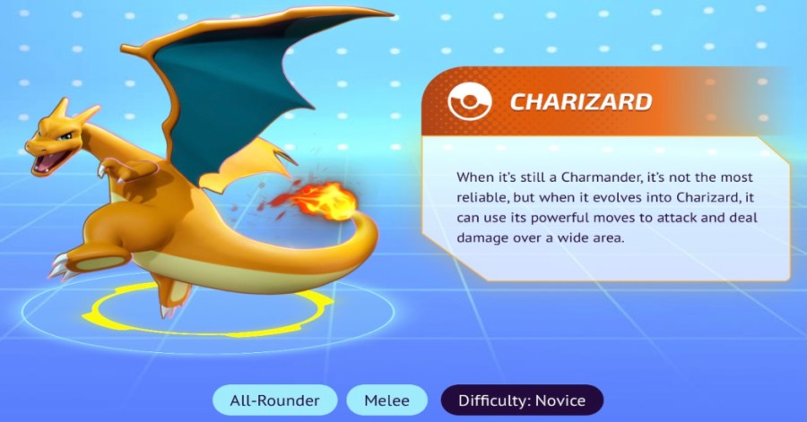 Screenshot of Pokémon Unite characters