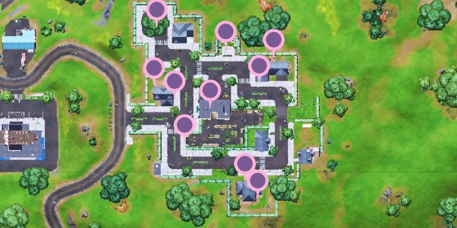 Welcome Gift locations in Fortnite.